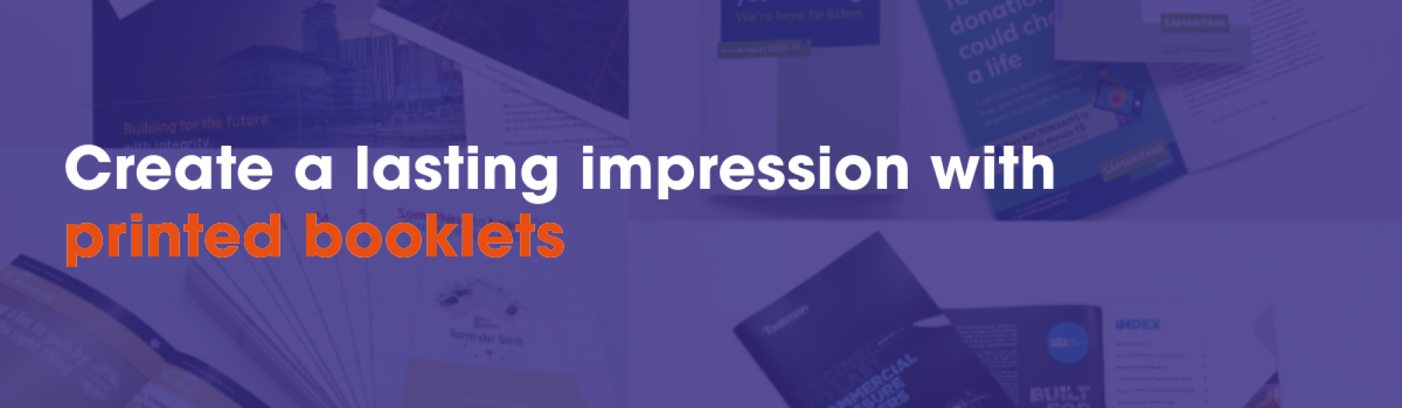 Create a lasting impression with printed booklets from The Print Room, Bolton 